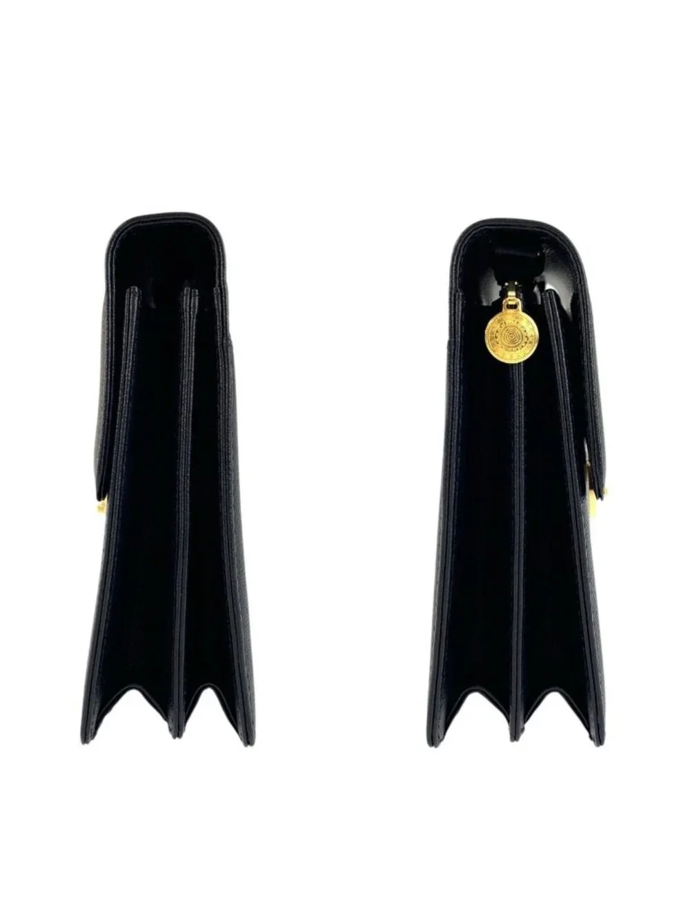 Saint Laurent Yves Vintage YSL Black Gold Clutch - Picture 6 of 9